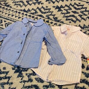 Blue and Pink Striped Kids Shirts